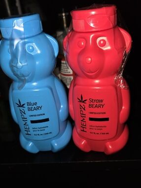 Hempz Blue Beary & Straw Beary Dual-Pack Lotion NEW